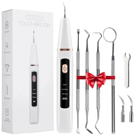 Ultrasonic Dental Scaler Scaler Tooth Cleaner Dental Stone Removal Electric Sonic Plaque Remover for Teeth Stain Tartar