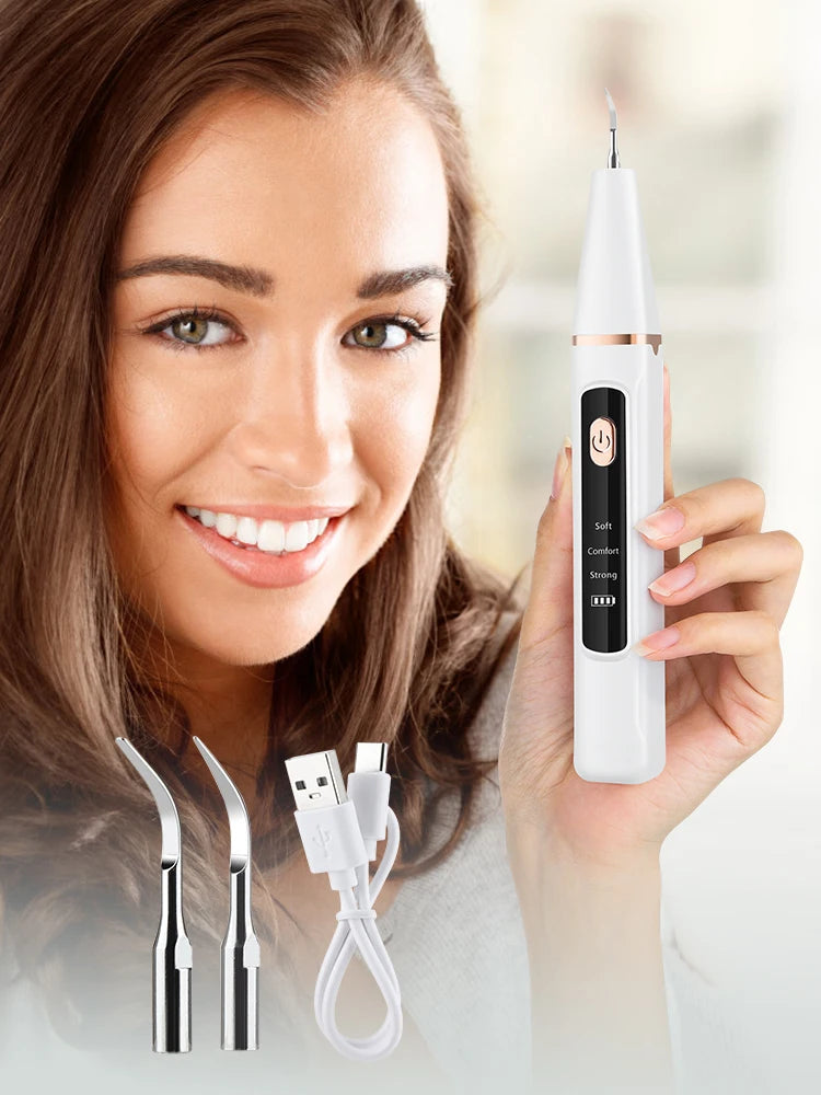 Ultrasonic Dental Scaler Scaler Tooth Cleaner Dental Stone Removal Electric Sonic Plaque Remover for Teeth Stain Tartar